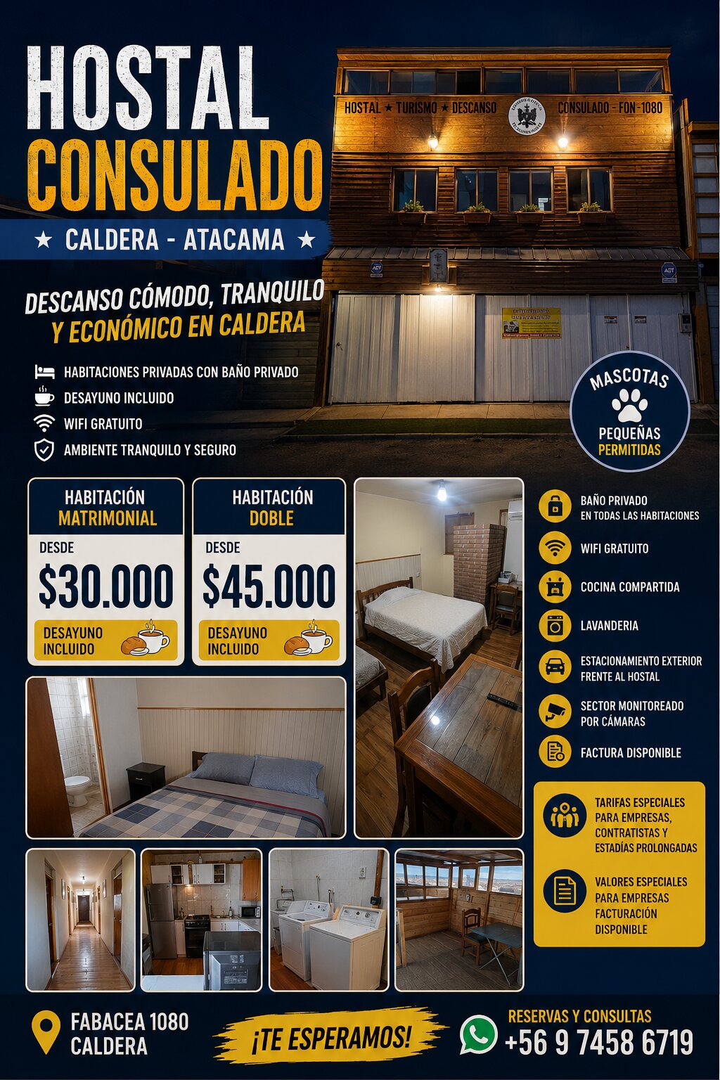 Promoción de habitaciones y servicios de Hostal Consulado